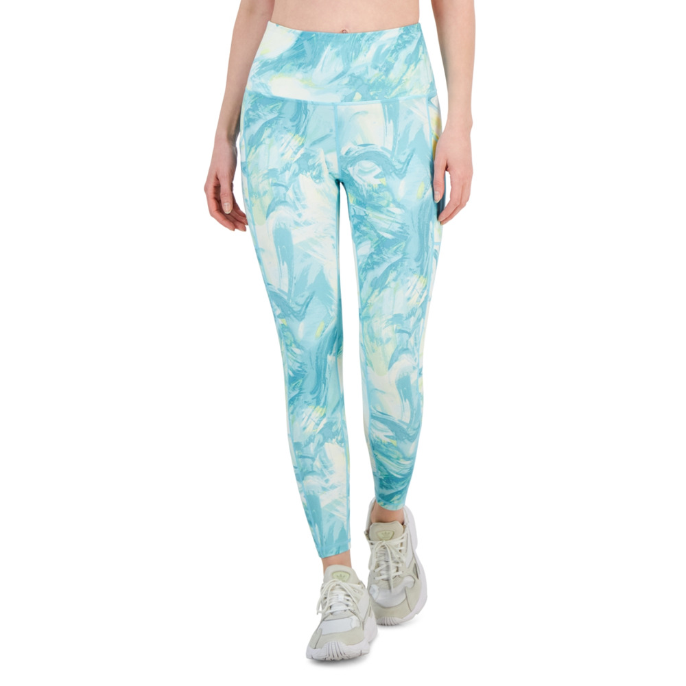 ID Ideology Compression Printed Side Pocket 7/8 Leggings Sea Shore Size L